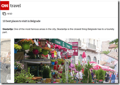 CNN Travel: 10 Best places to visit in Belgrade